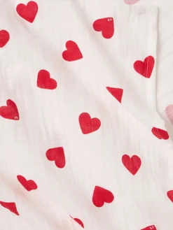 Printed cotton swaddle blanket