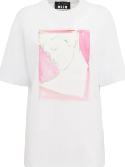 Printed cotton t-shirt