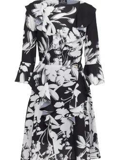 Printed georgette mini dress