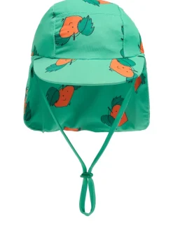 Printed poly blend bucket hat