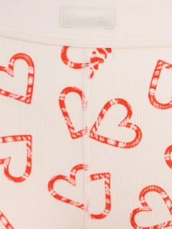 Printed stretch cotton pajamas