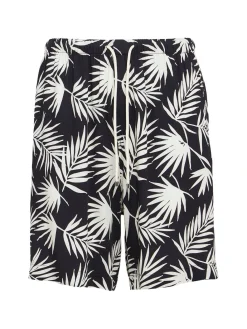 Printed viscose shorts