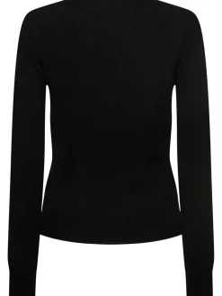 Pullover girocollo con clip