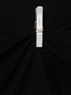 Pullover girocollo con clip