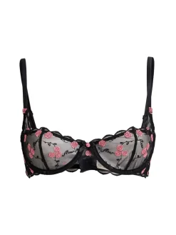 Reggiseno a balconcino ricamato Rose and Vine