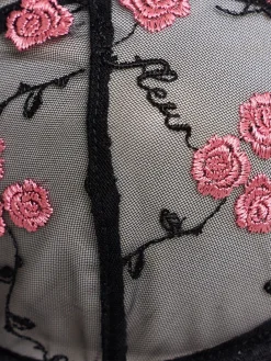 Reggiseno a balconcino ricamato Rose and Vine