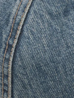 Reggiseno a triangolo in denim di cotone