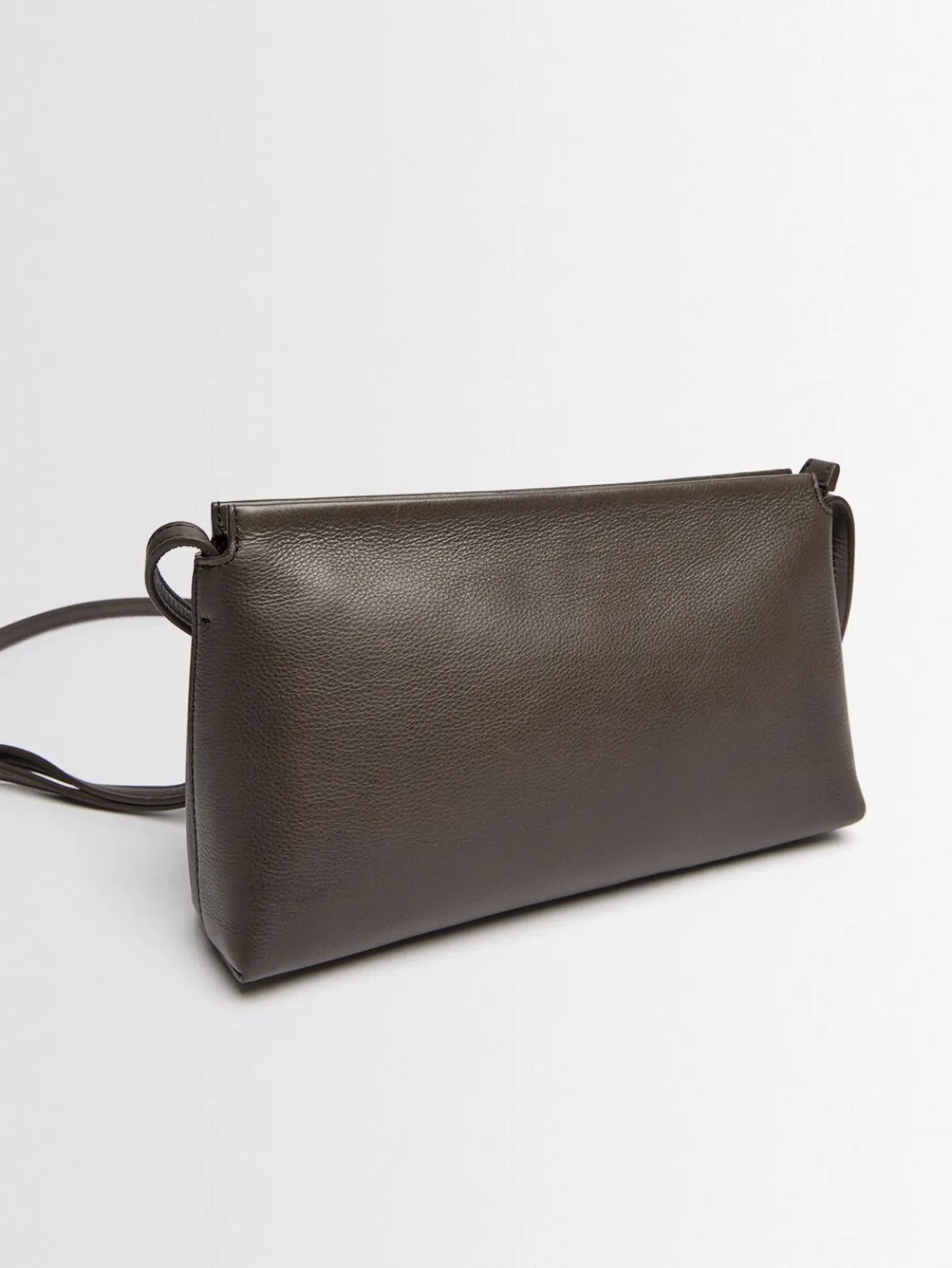 Rene micro grain leather shoulder bag