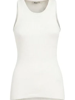 Ribbed cotton tank top