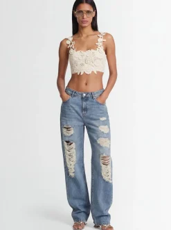 Rose knit top