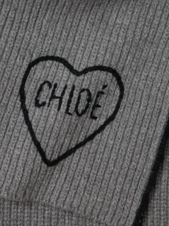 Sciarpa in maglia Encouer con cuore