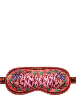 Scorpio printed silk sleep mask
