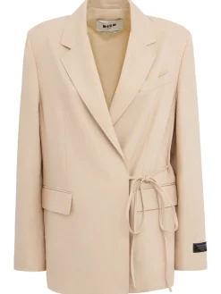 Self-tie blazer