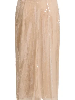 Sequined midi skirt