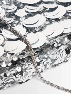 Sequined shoulder bag