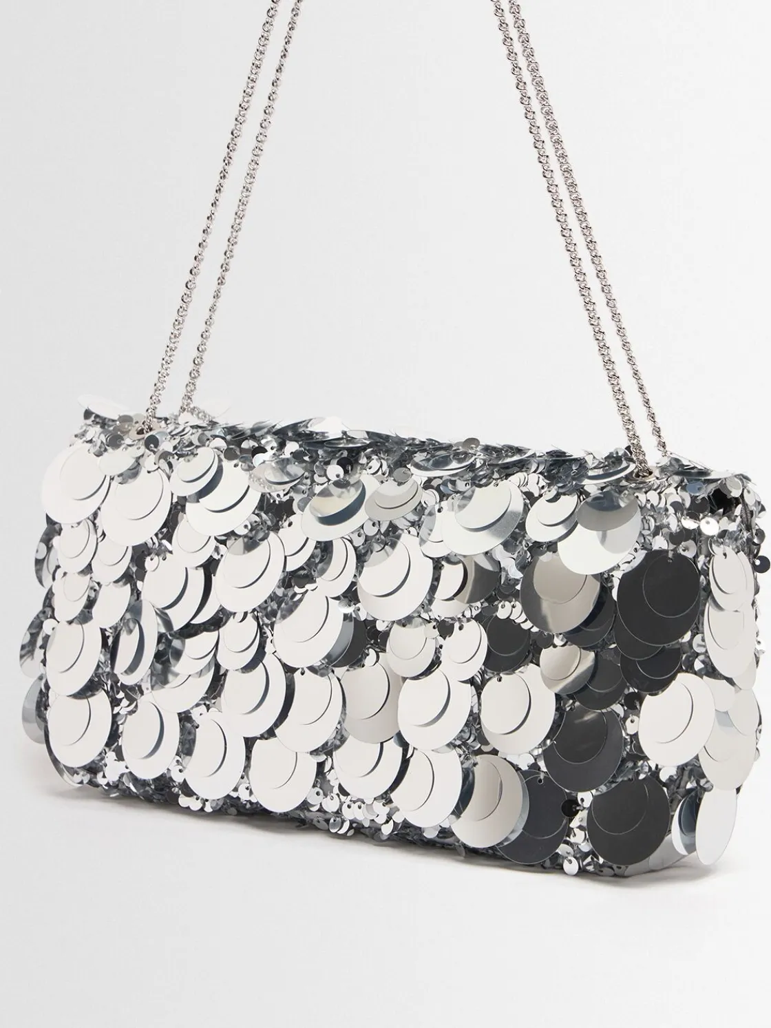 Sequined shoulder bag
