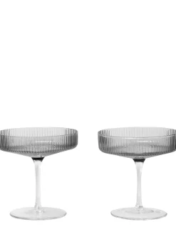 Set di 2 bicchieri da champagne Ripple