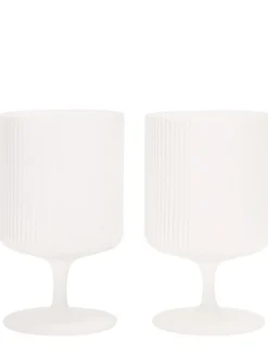 Set di 2 bicchieri da vino Ripple