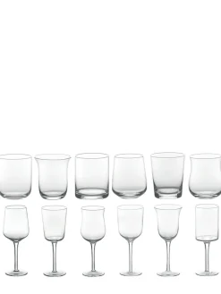 Set di 12 bicchieri e bicchieri da vino