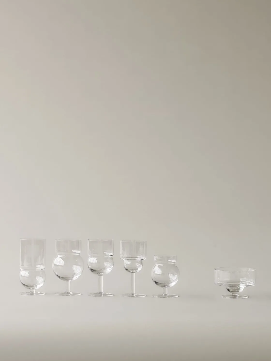 Set di 6 bicchieri Sferico