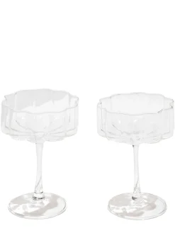 Set di 2 coppette Clear Wave