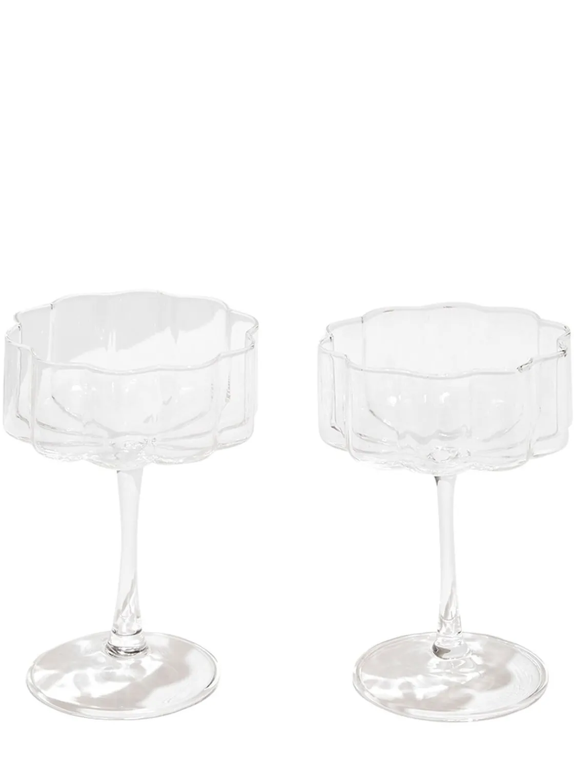 Set di 2 coppette Clear Wave