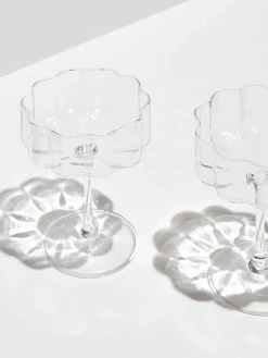 Set di 2 coppette Clear Wave
