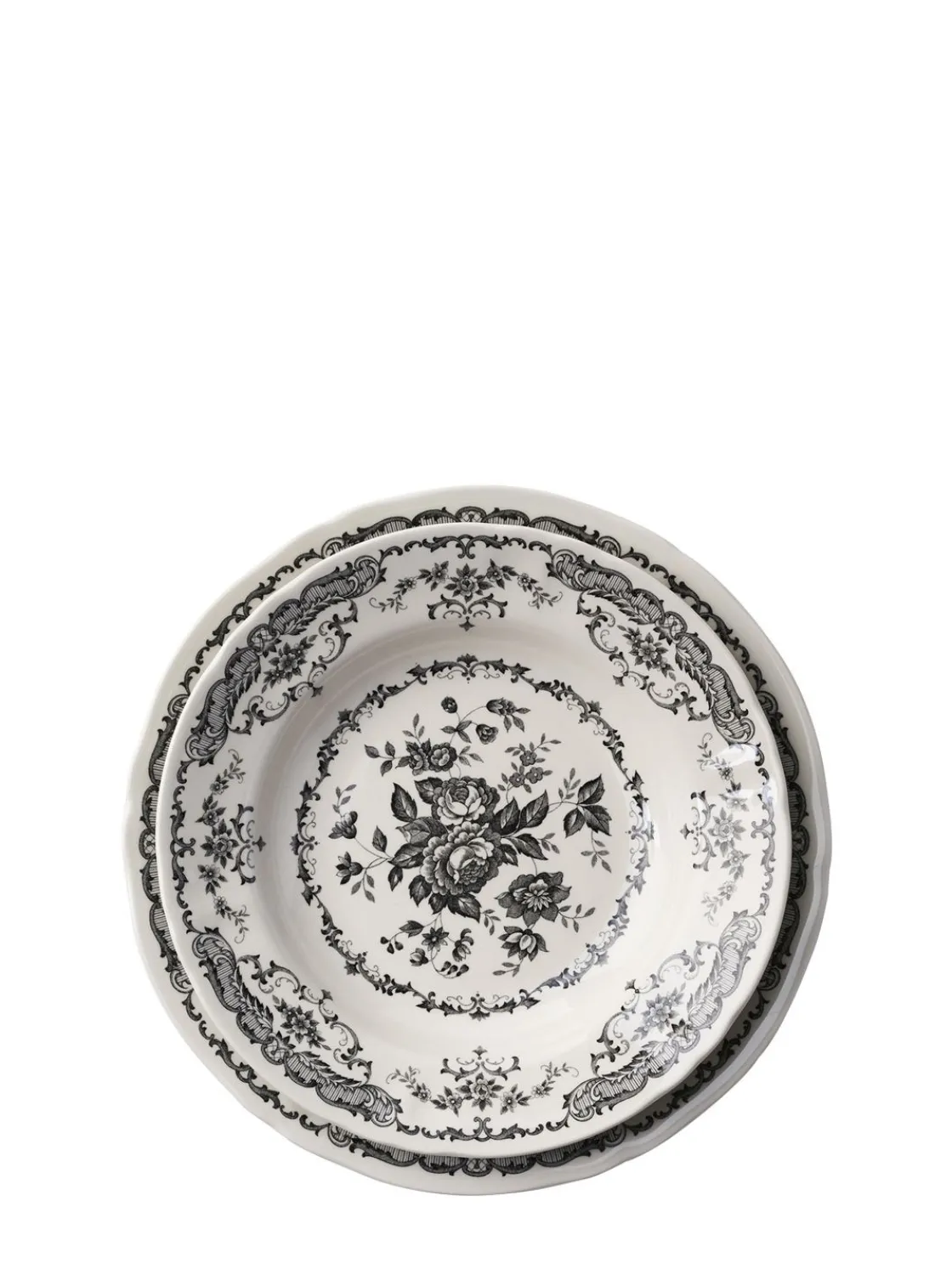 Set di 6 piatti fondi Rose