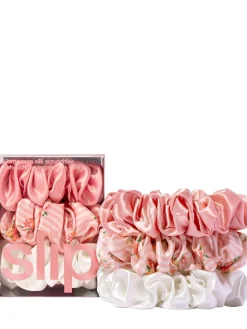 Set di 3 scrunchie grandi in seta
