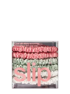 Set di 6 scrunchie skinny in seta