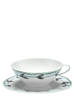 Set di 2 tazzine e piattini Blossom Milk