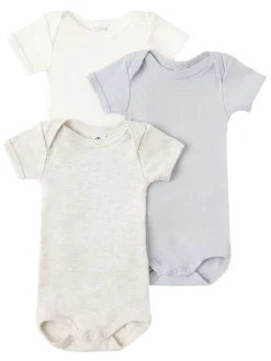 Set of 3 cotton bodysuits
