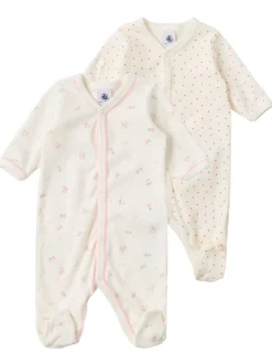 Set of 2 cotton jersey rompers