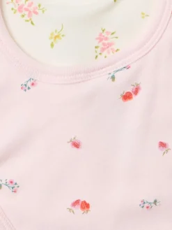 Set of 2 printed cotton bibs