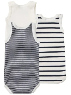 Set of 3 printed cotton bodysuits