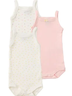 Set of 3 printed cotton bodysuits