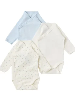 Set of 3 printed cotton bodysuits