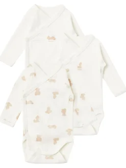 Set of 3 printed cotton bodysuits