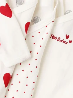 Set of 3 printed cotton bodysuits
