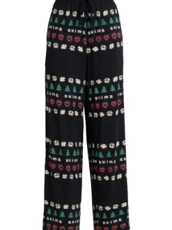 Set pigiama con top e pantaloni in misto modal