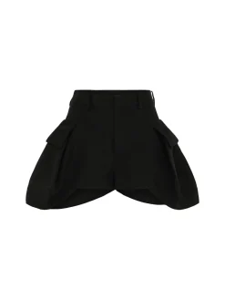 Shorts double face in misto seta