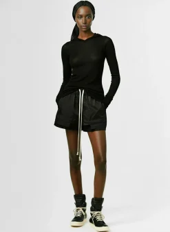 Shorts Fog in twill di cupro