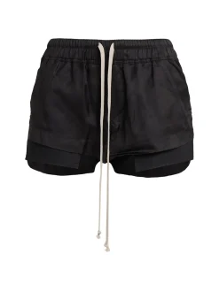 Shorts Fog in twill di cupro