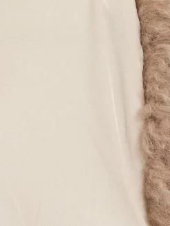 Short shearling jacket