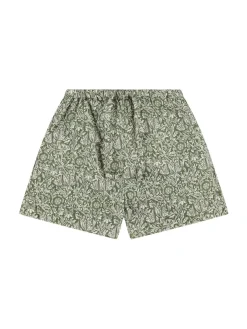 Shorts in cotone stampato stretch