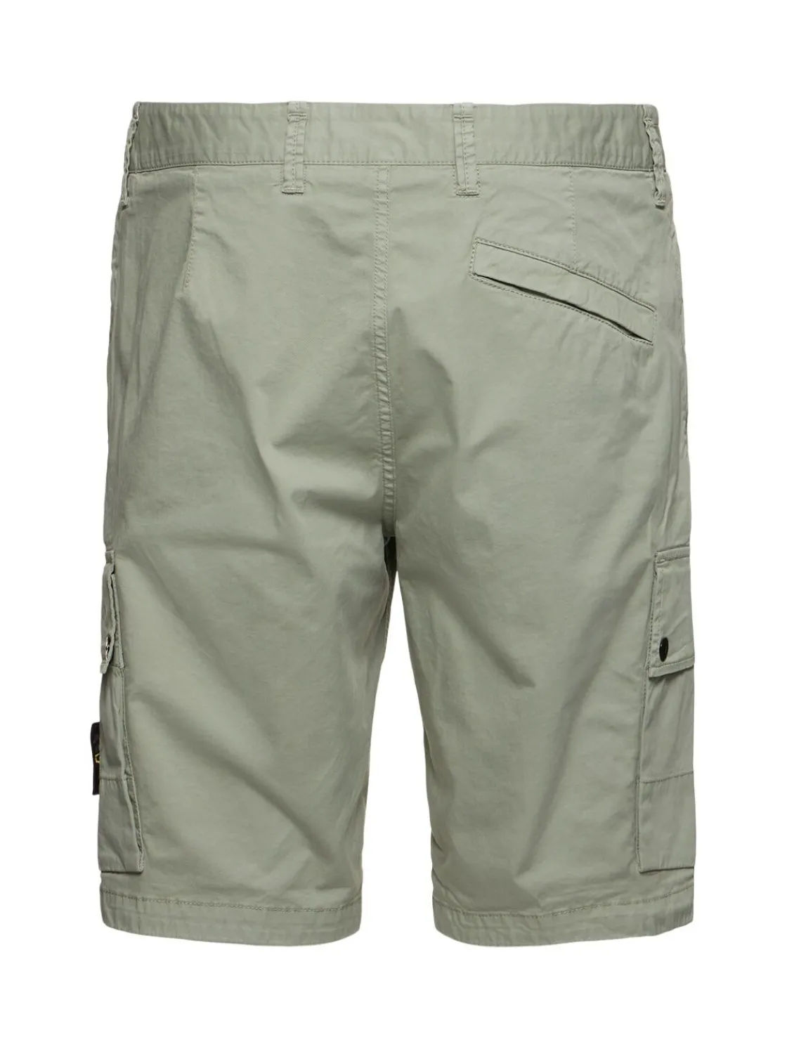 Shorts in cotone stretch con patch logo