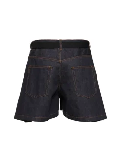 Shorts in denim di cotone
