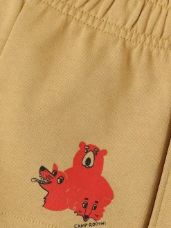 Shorts in felpa di cotone con stampa
