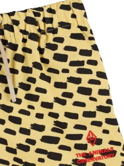 Shorts in jersey di cotone stampato