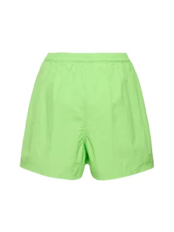 Shorts in nylon techno con logo